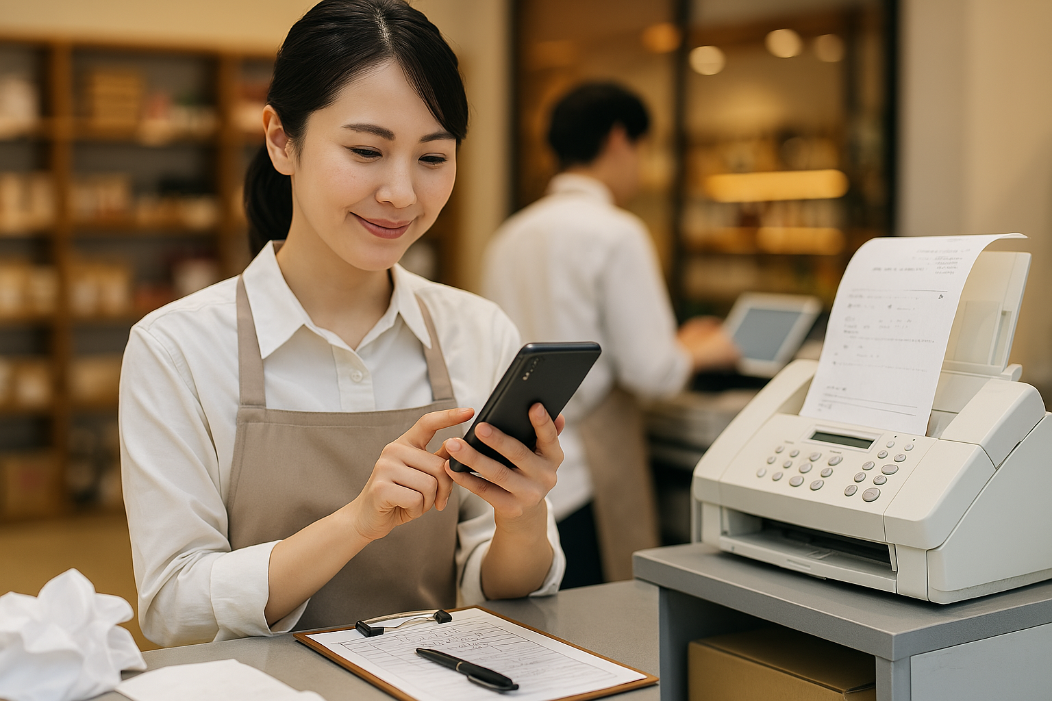 紙業務を削減